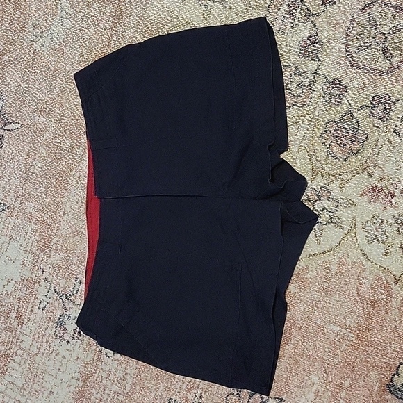 NY Classics Sports Cotton 2.5" Inseam 4 Pocket Navy Blue Shorts Size 8 - Picture 1 of 7